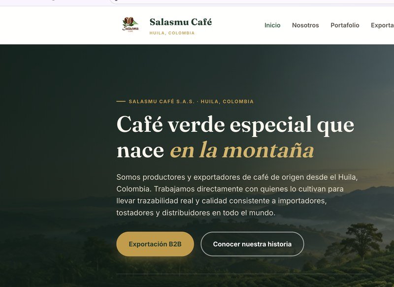 Salasmu Café Website Design by LINKA Systems